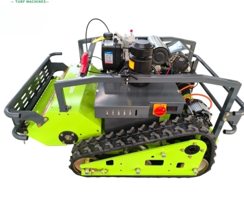 Diesel remote-controlled tracked lawn mower