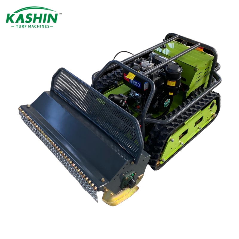 Diesel remote-controlled tracked lawn mower