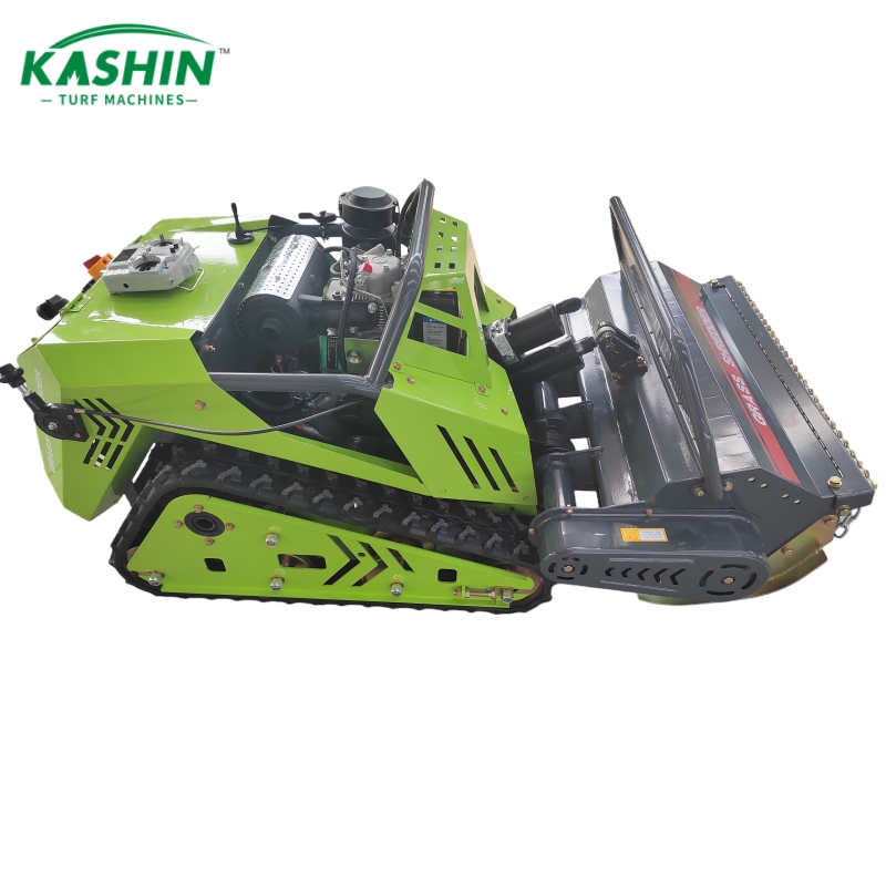 Diesel remote-controlled tracked lawn mower