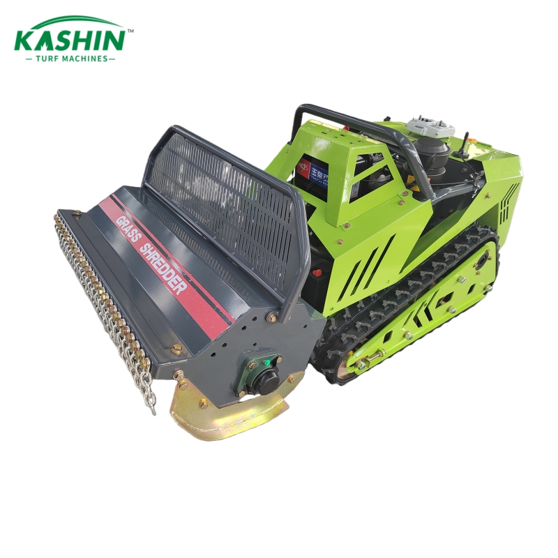 Diesel remote-controlled tracked lawn mower