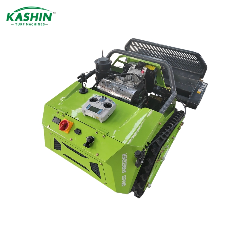 Diesel remote-controlled tracked lawn mower