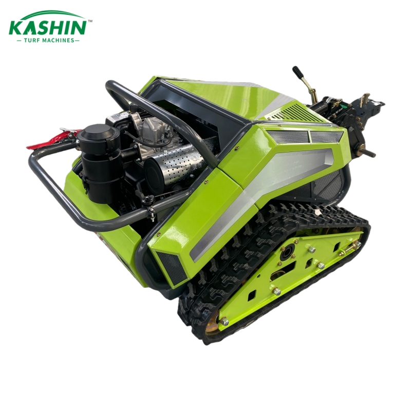 Diesel remote-controlled tracked rotary tiller