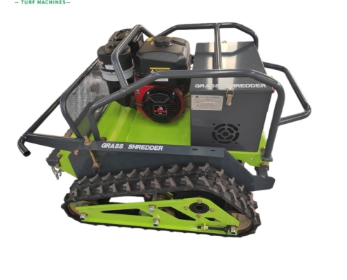 Gasoline remote-controlled tracked lawn mower