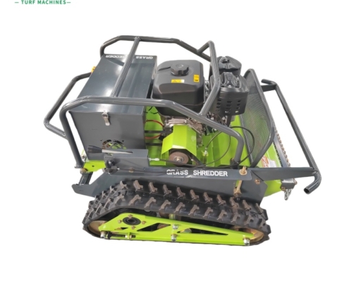 Gasoline remote-controlled tracked lawn mower