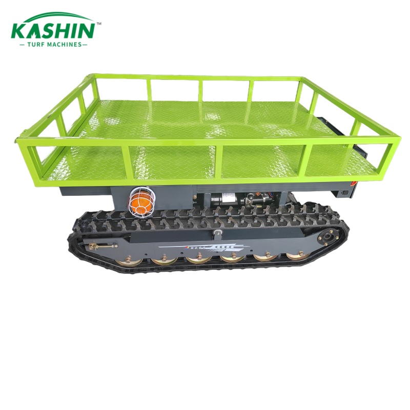 Remote-controlled tracked lift transport cart