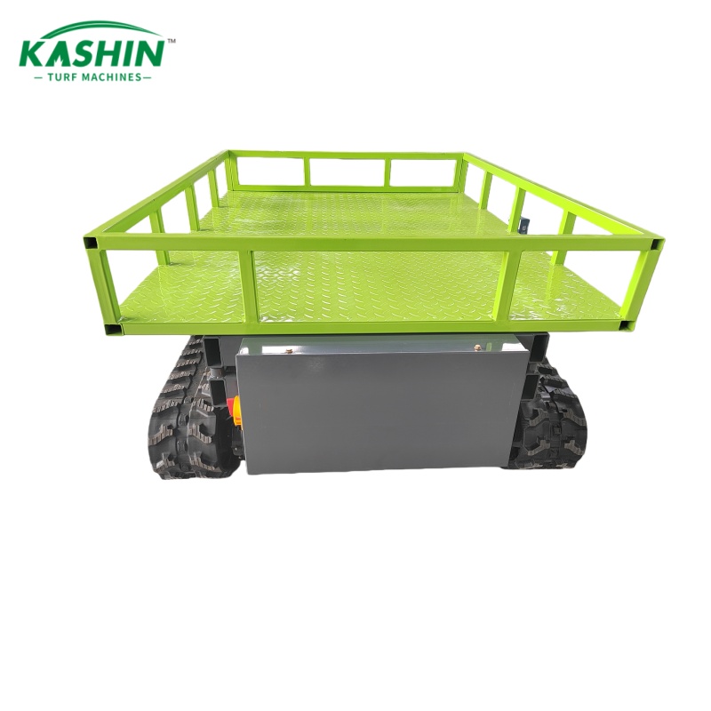 Remote-controlled tracked lift transport cart