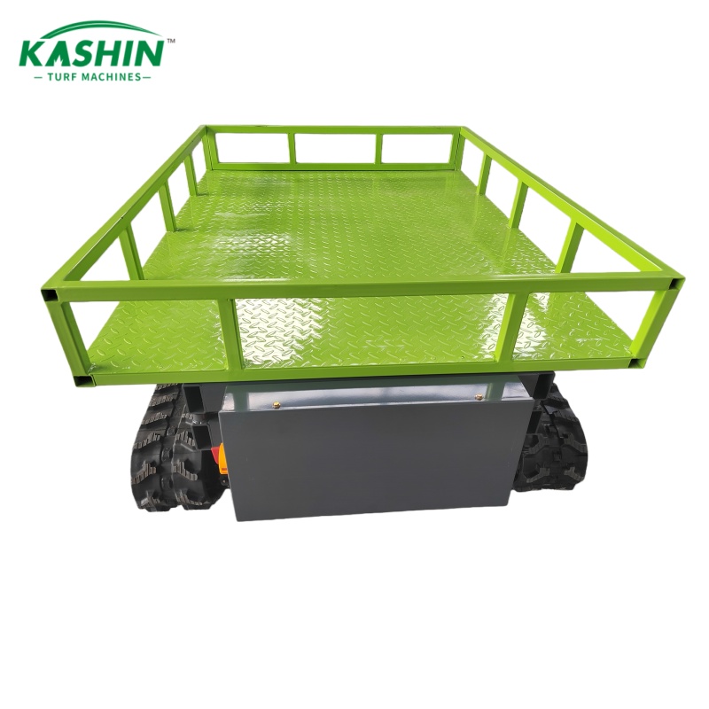 Remote-controlled tracked lift transport cart