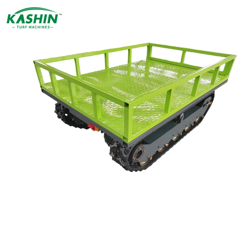 Remote-controlled tracked lift transport cart